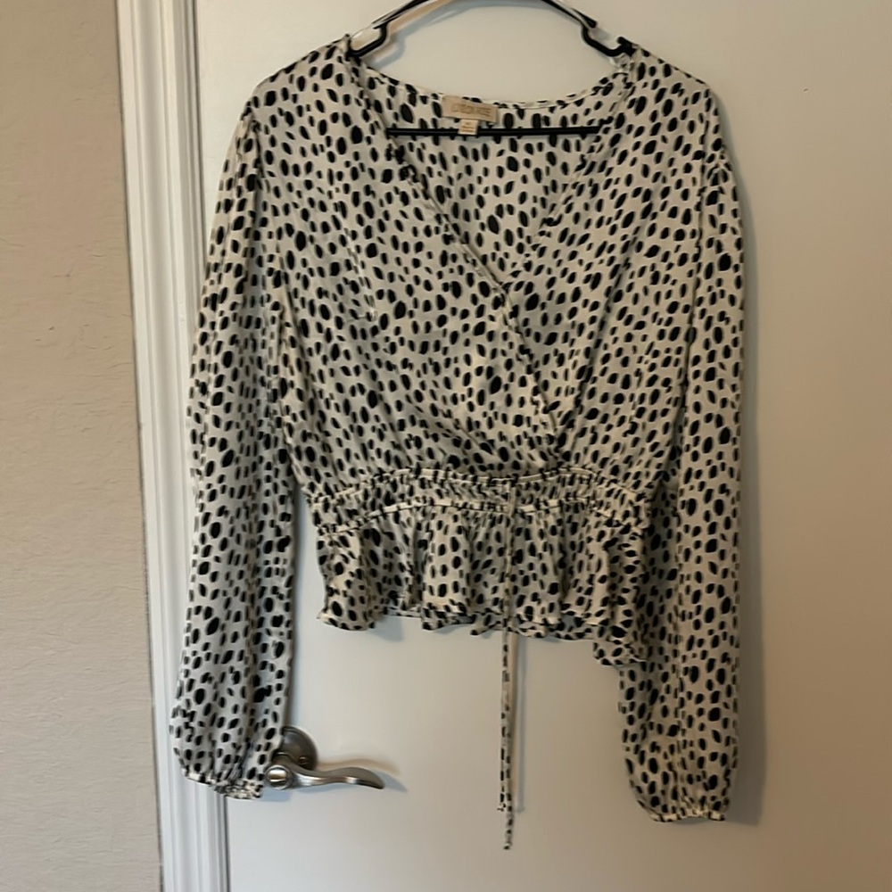 Animal print blouse